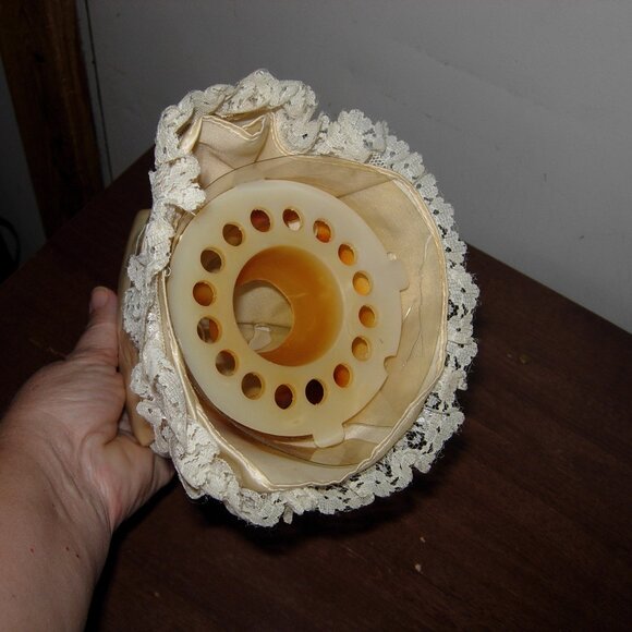 Vintage Angel Christmas Tree Topper Porcelain Head & Hands - Picture 4 of 4